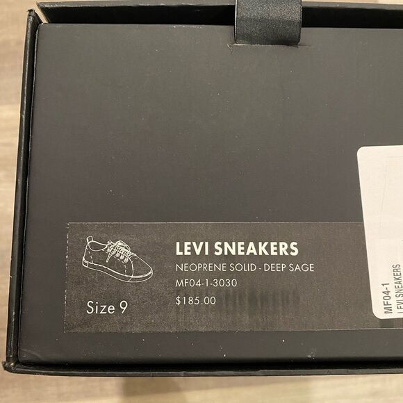 Onia levi sneakers shoes neoprene solid deep sage dark green Mens 9 M - Picture 6 of 11